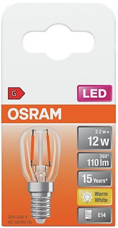 OSRAM LED Special T26 10 2,2W 2700K E14