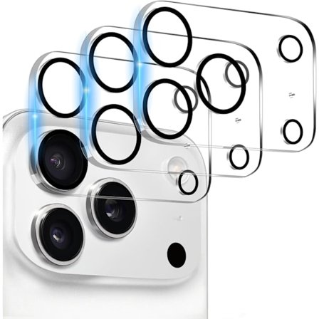 3-Pack iPhone 17 Pro Max Kameraskydd I Härdat Glas
