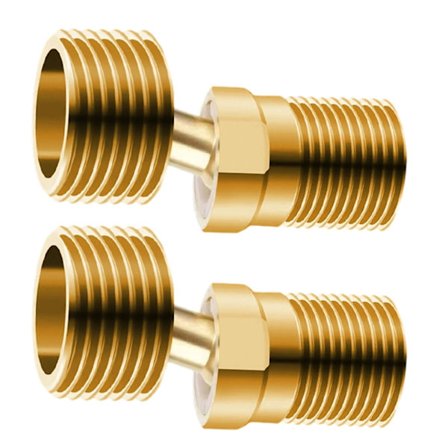 Industrielle messingfittings, vinklede, buede fot, hann-gjengekoblinger for tilkobling
