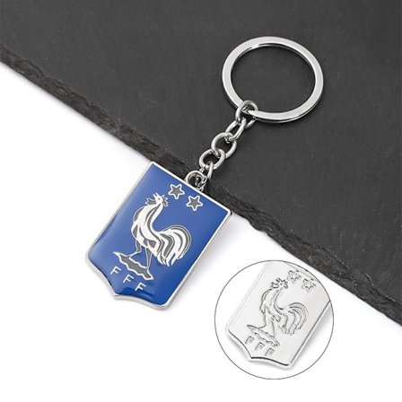 2-pack Färgglada metallnyckelringar för bilar, souvenirer och presenter till fotbollsfans