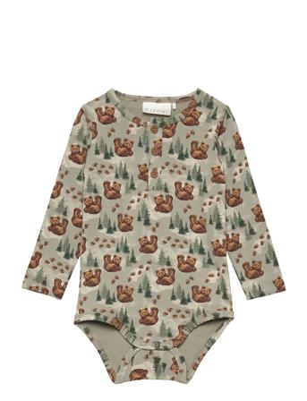 Body Ls Bamboo Sweat Patterned Fixoni