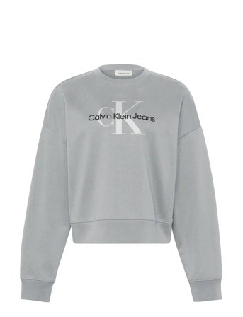 Ls Monologo French Terry Rlxd Cr Grey Calvin Klein Jeans