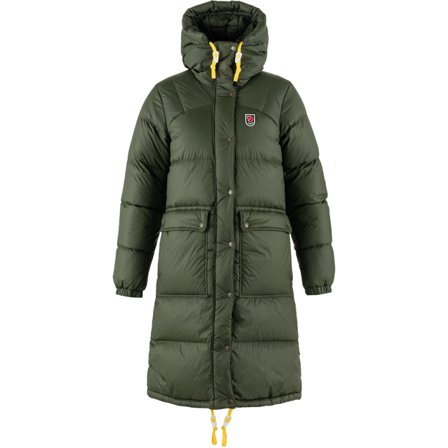 Fjällräven Expedition Long Down Parka XS - Naiset - Deep Forest/Vihreä - Untuvatakit