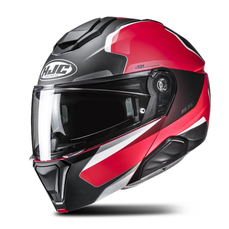 Åpningshjelm HJC i91 Felio Rød/Svart L
