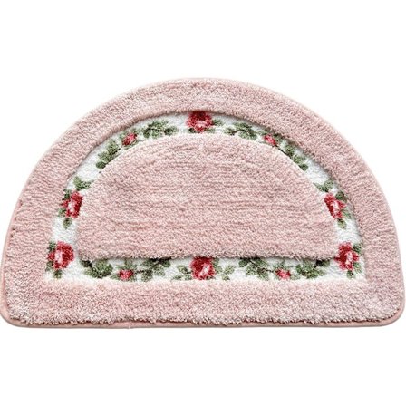 Vacker ros matta mjuk halkfri absorberande badrumsmatta badrumsmatta dörrmatta köksmatta