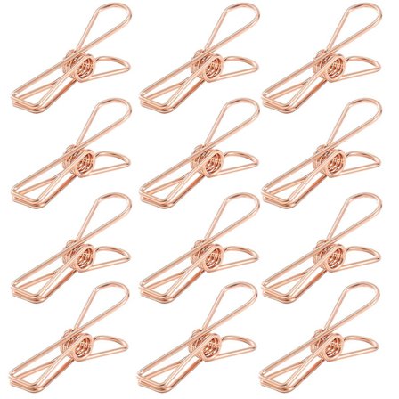 12 stk Utendørs Teltspenne Lampeledning Festespenne - Hul Lang Hale Klips For Diverse Bruk