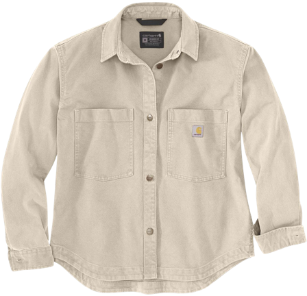 Carhartt Workwear Carhartt W's Heavyweight Duck Overshirt Oat Milk