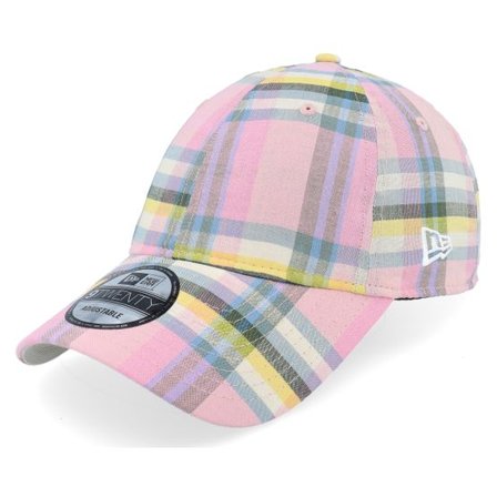 New Era - Rosa unconstructed Keps - Ne Madras 9TWENTY Pink Dad Cap @ Hatstore