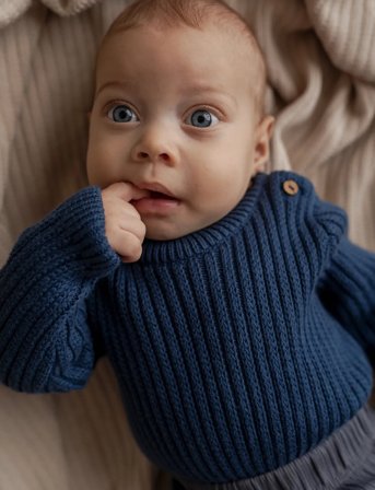 Hanevild Albert Romper - Blue - 86