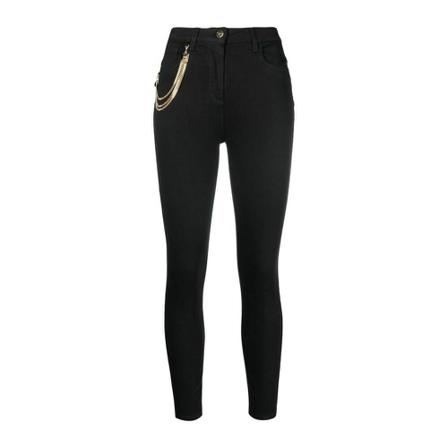 Elisabetta Franchi, Elisabetta Franchi Jeans Black Zwart, Dames, Maat:W30,stretch