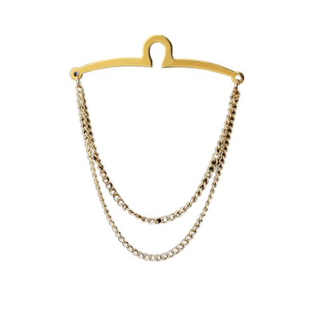 Slipsenål Slipskæde GULD Guld