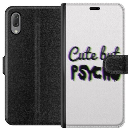 Kompatibel Tegnebogsetui til Sony Xperia L3 Rainbow-farvet legetøjsfigur med et glad ansigt og farverige cirkler i en legesyg studieillustration