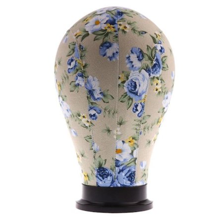 Mannequin Hoved Kork Canvas Blok Parykfremstilling Display Holder 24 Tommer 4#