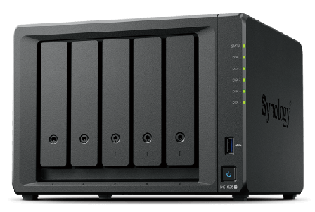 Synology DiskStation DS1525+ 2x2.5GbE NAS-server med 10GbE-støtte, 5x 2.5"/3.5", 2x M.2 2280