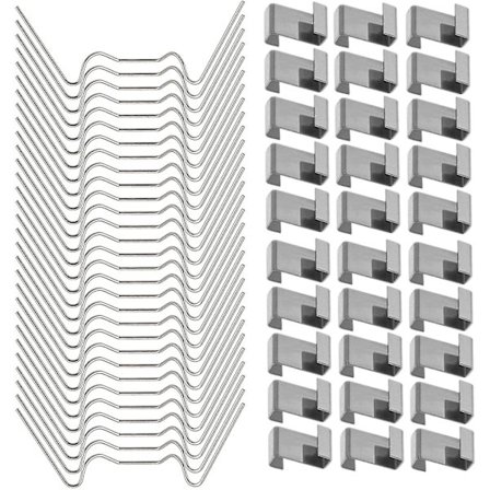 Drivhus Tilbehør Blandet Pakke Glassfeste Klips W+z Klips, Pakke med 100