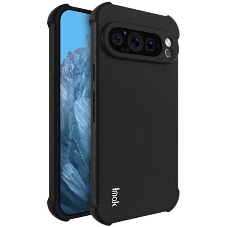 IMAK Til Google Pixel 9 Pro XL TPU Etui Stødabsorberende Telefon Cover - Sort
