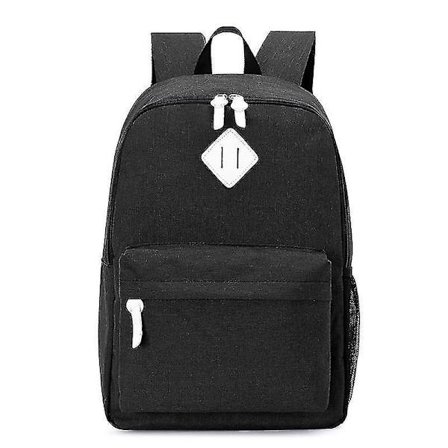 By Lightweight Waterproof Leisure Backpack For Teen Boys And Girls School Bags With 14-15" Laptop Rucksack1pcs-black