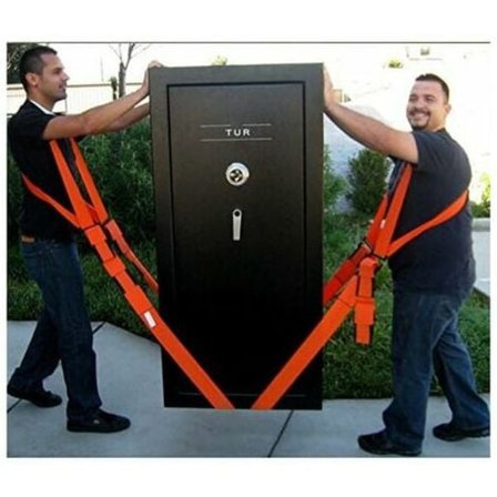 Rem, slynge løfte- og flyttestropper designet for gjenstander, tunge gjenstander uten ryggsmerter, stropper og seler (2-personers skulderløfte- og 