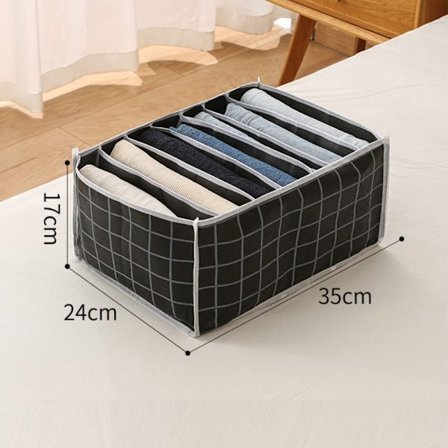 Jeans Oppbevaringsboks Klær Etterbehandlingsboks 7 GRIDS 7 GRIDS