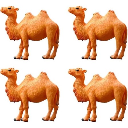 4 kpl Miniatyyri Kamelihahmoja Kameli Leikkieläinhahmo Kameli Puutarha Eläin Maisema DIY Käsityö Koriste