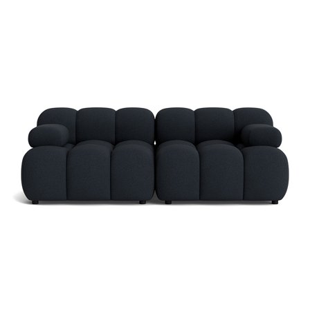 Puffy 2 personers sofa - Loop Mørkeblå - 190x95x64 - Sofa, 2 personers sofa