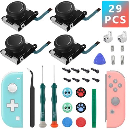 Joycon-ohjaimet - Korjaussarja Switch Joyconille, Vaihto-ohjain Nintendo Switch Joyconille ja Switch Litelle