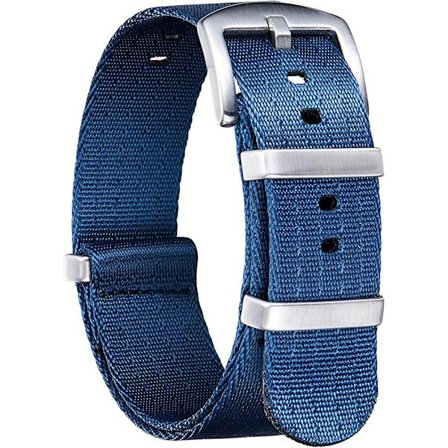 Blå nylon klokkestropp militær NATO erstatningsklokkestropp med