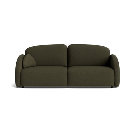 Salerno 3-Sitzer-Schlafsofa, Stauraum, Loop Grün, modernes Design, bequeme Bettfunktion, komfortable Polsterung, 93cm, zeitloser Stil.