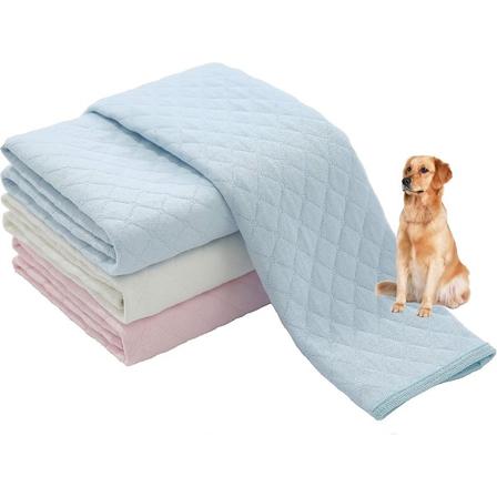 Tvättbara återanvändbara kissskydd för hundar | 2-pack blå, rosa | 100 % vattentät och extra absorberande | Stora halkfria valpdynor | Husdjursträning