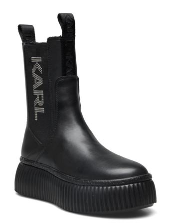 Kreeper Lo Kc Shoes Chelsea Boots Svart Karl Lagerfeld Shoes*Betinget Tilbud