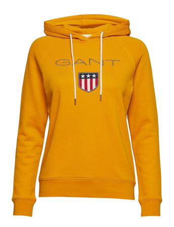Gant Shield Sweat Hoodie Hettegenser Genser Oransje GANT