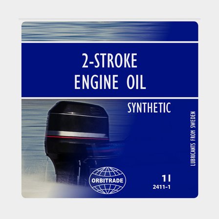 Huile entièrement synthétique pour hors-bord 2-temps Orbitrade 2-Stroke Engine Oil, NMMA TC-W3, 1 litre