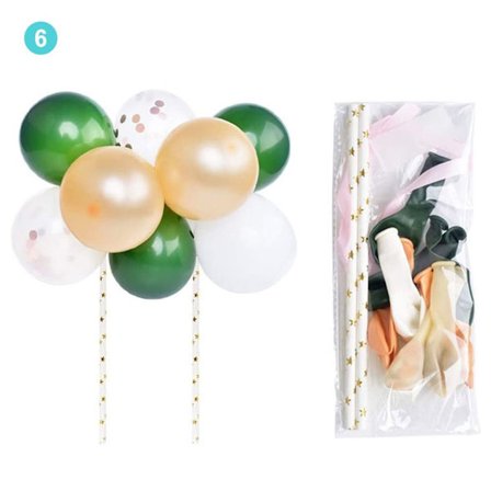 Ballongkake Topper Bursdagsbarn 6 6