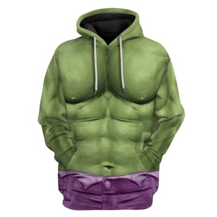Hulk Cosplay Perifer Hoodie Jul Voksen Sweatshi V L