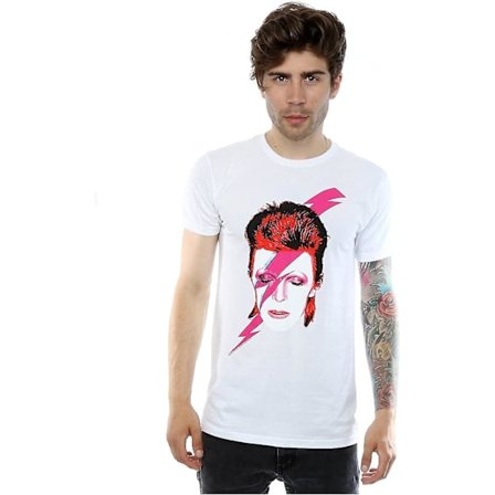 David Bowie Aladdin Sane Lightning Bolt T-shirt för män