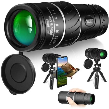 Högpresterande Mini Svart Teleskop Zoom Justerbar Optisk Monokulär