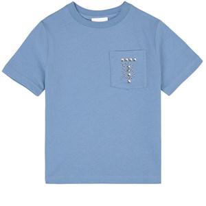 Kids - Burberry Blue Stud Detail T-Shirt 12 Years - Tops - 12 years - Blue - Junge