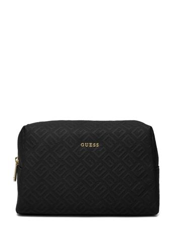 Lorey Top Zip Toilettilaukut Musta GUESS