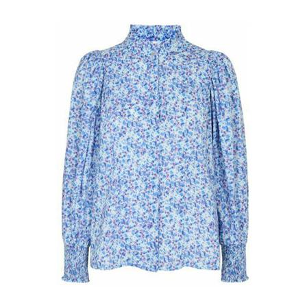 Co'Couture Donda Petra Shirt , Blauw , Dames , Maat: M