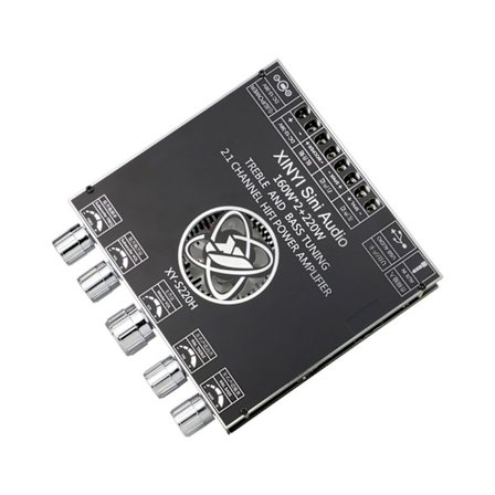 2.1-kanals TDA7498 Bluetooth-kompatibelt power 160Wx2+220W power BT, AUX,U-diskingångar