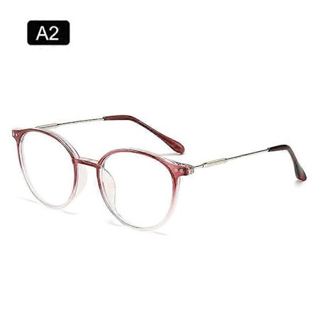 ZUEE Nya Anti Blått Ljus Glasögon Blått Ljus Blockering Damer Herrar Dator Överdimensionerade Klara Runda Närsynta Glasögon