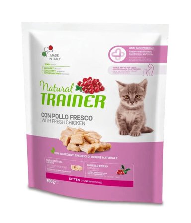 Natural Trainer Kitten Crocchette Con Pollo Per Gatti Cuccioli