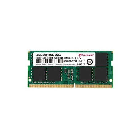 Transcend JetRAM - DDR4 - modul - 32 GB - SO DIMM 260-pin - 3200 MHz / PC4-25600 - ikke-bufret