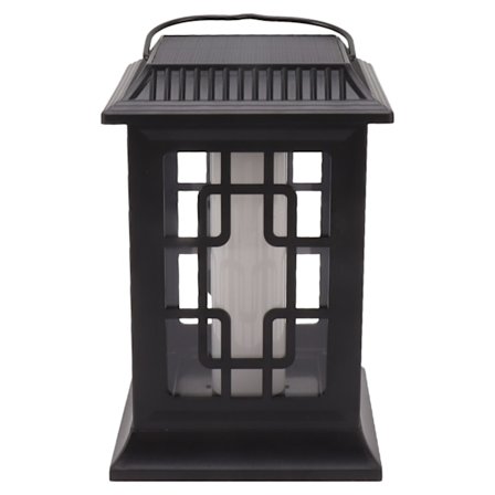 Solcelle lanterne udendørs LED lys flamme mønster vandtæt lampe dekoration til have terrasse