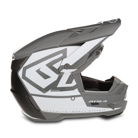 Kask Cross 6D ATR-3 Hex Błyszczący Błyszczący Złamany Biały S