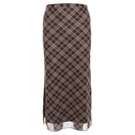 Blyantskjørt Wrap-skjørt BROWN M