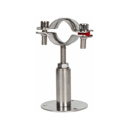 Veggbrakett i rustfritt stål for rør med diameter 25 mm (2 stk),