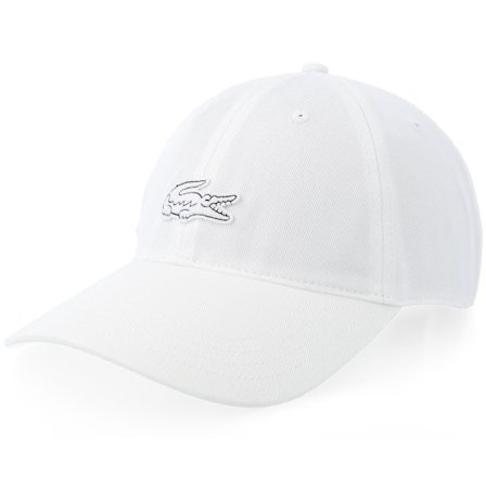 Lacoste - Weiss unconstructed Cap - Cap Woven White Dat Cap / Unstructured @ Hatstore