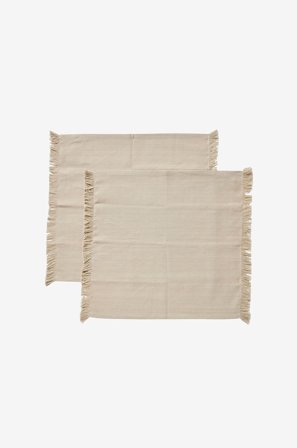 Muubs - Serviett Umami, 2-p - Natur - Servietter - 45X45 - Fra Homeroom