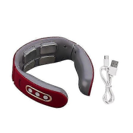 EMS Elektrisk Cervikal Rygsøjle Massager 6 Modeller 9 Gear Nakke Skulder Massage Hvirvel Afslapning Automatisk Opvarmning[D]